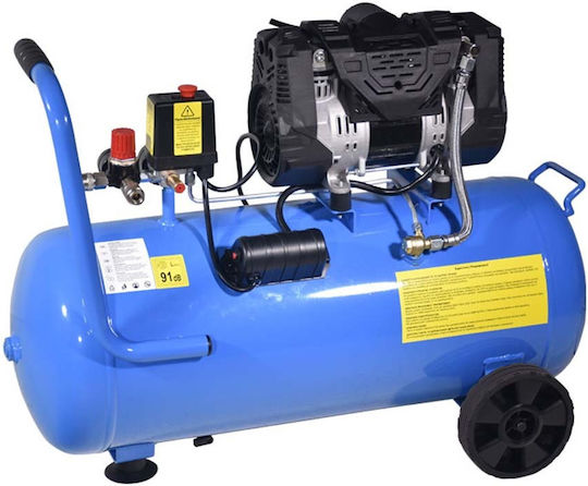 ΑΕΡΟΣΥΜΠΙΕΣΤΗΣ OILFREE | ΧΑΜΗΛΟΥ ΘΟΡΥΒΟΥ | 50LT / 2,0HP - 10 BAR | 602090 - TOROS